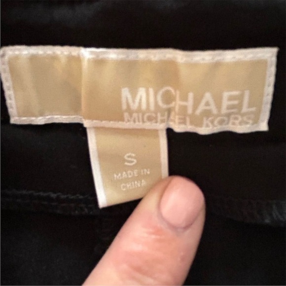 Michael Kors Women's Black Leggings Size S Casual Mid Rise - Picture 5 of 7